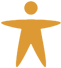 Person with open arms icon
